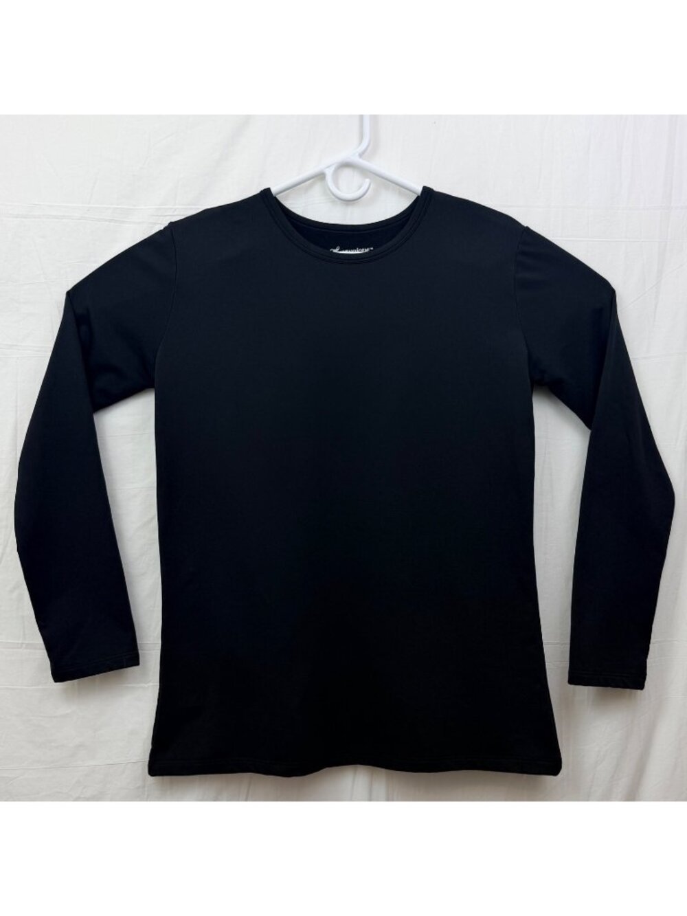Thermajane Long Sleeve Crew Neck Base Layer Long Sleeve Shirt Women 2XL Black